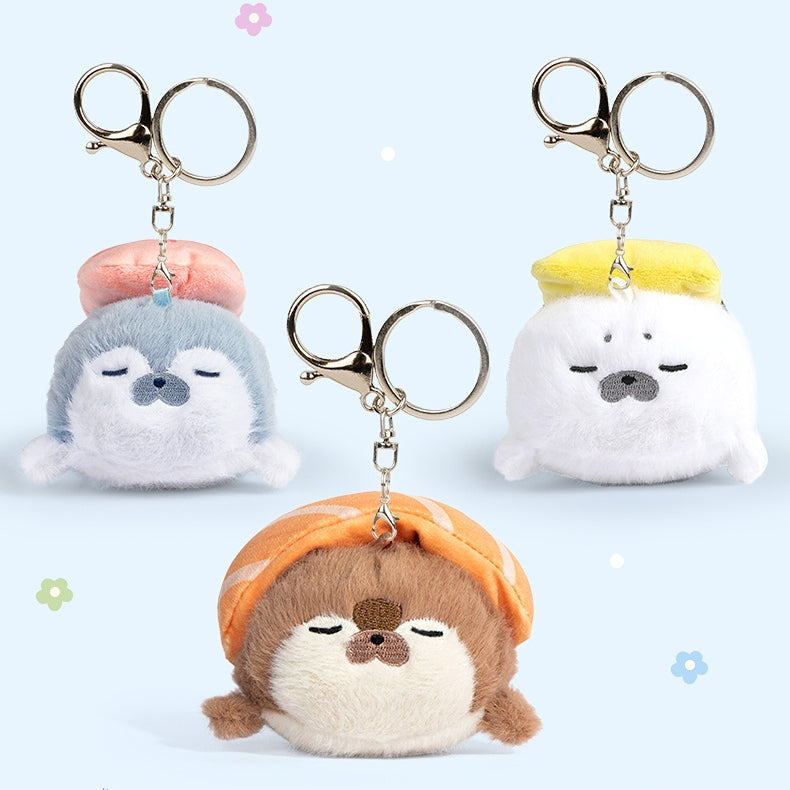 🎐 Logell Plush Sushi Otter Keychain – 4.3" Plush Charm for Bags & Gifts (1pc / 3pc Gift Box) 🎐 Logell Plush Sushi Otter Keychain – 4.3" Plush Charm for Bags & Gifts (1pc / 3pc Gift Box)