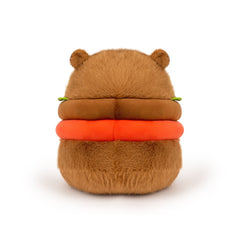 Logelli Capybara Plush Toy – 9 Inch Soft Stuffed Animal with Adorable Burger Backpack, Perfect Gift for Kids, Boys & Girls