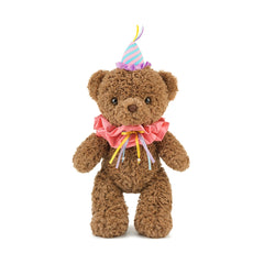 🧸 Logell PlushStuffed Teddy Bear – 12'' Plush Toy with Hat | Cute Gift for Kids, Babies, Girlfriend & Mom