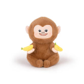 Logell PlushCute Monkey Plush – 10.5" Soft Stuffed Animal with Banana for Kids - Logell
