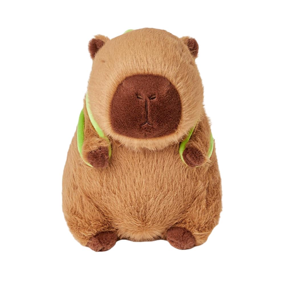 🐾 Logell Capybara Plush – 9" & 13" Kawaii Soft Stuffed Animal with Turtle Backpack | Perfect Gift for Kids, Boys, Girls & Adults