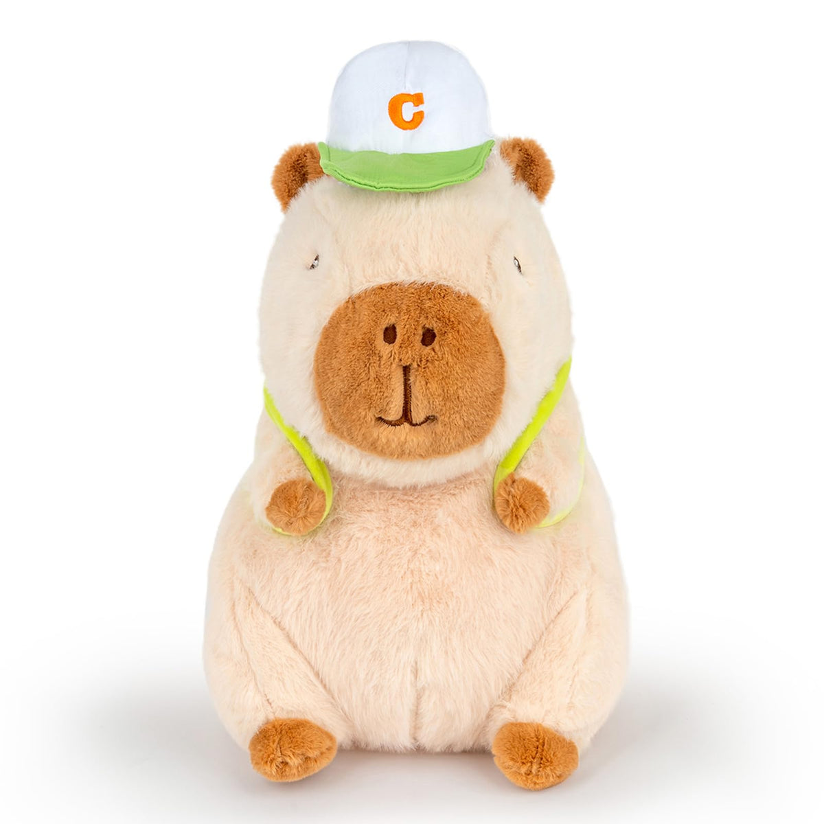 🐾Logell Capybara Stuffed Animal – 9" Cute Brown Plush with Tennis Backpack | Perfect Gift for Kids