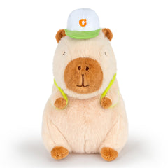 🐾Logell Capybara Stuffed Animal – 9" Cute Brown Plush with Tennis Backpack | Perfect Gift for Kids