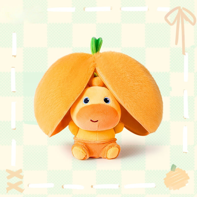 Logell x Capybara Lulu – Orange Plush Holder 10cm / 3.9" Logell x Capybara Lulu – Orange Plush Holder 10cm / 3.9"