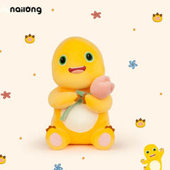 Logell NAILONG Dragon Stuffed Toy – 13.8"/17.7" Cute Plush with Heart or Flowers - Birthday Gift - Logell