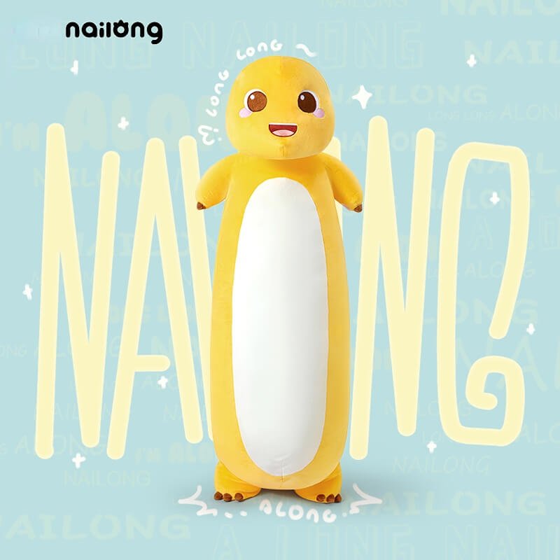 Logell NaiLong Plush Body Pillow 27.6"/39.4" - Long Hug Cushion - Logell