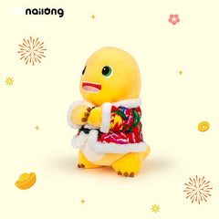 Logell Official NAILONG Floral Cotton - Jacket Plush — 35 cm (13.8") Chinese New Year Dragon Doll Gift for Kids - Logell