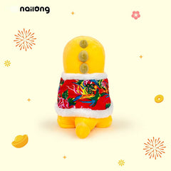Logell Official NAILONG Floral Cotton-Jacket Plush — 35 cm (13.8") Chinese New Year Dragon Doll Gift for Kids
