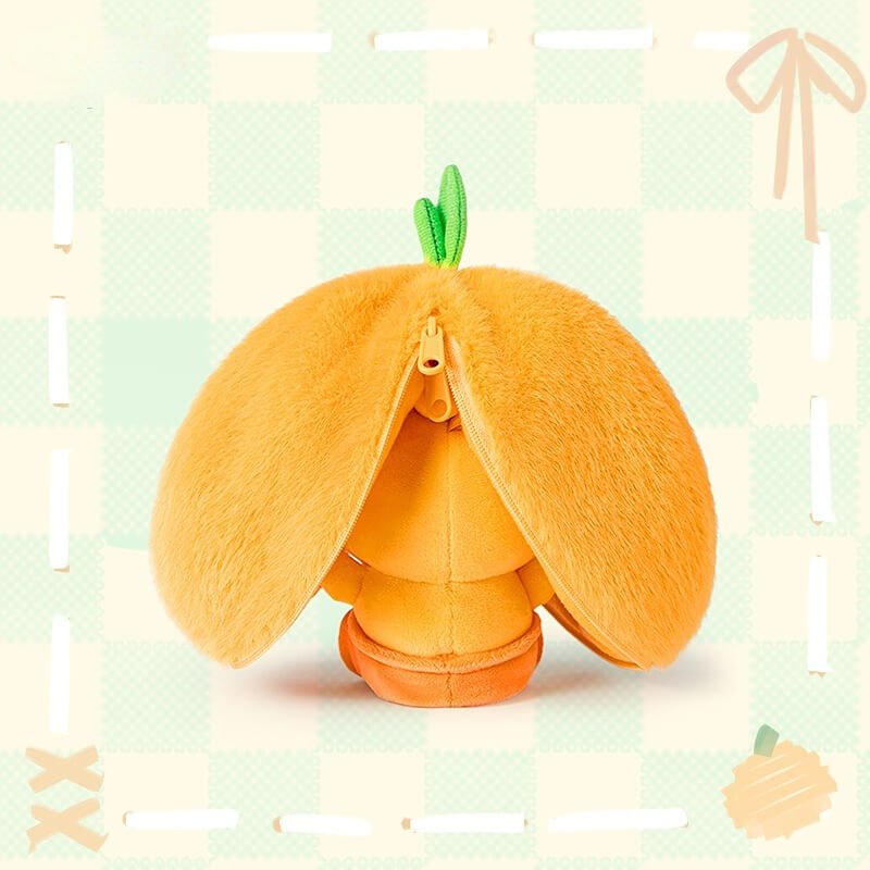 Logell x Capybara Lulu – Orange Plush Holder 10cm / 3.9" - Logell