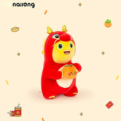 Logell Official NAILONG “Persimmon Smile” Plush — 23 cm (9.1") Cute Dragon Doll Birthday Gift for Boys & Girls - Logell