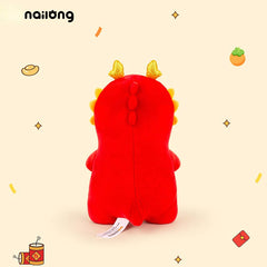 Logell Official NAILONG “Persimmon Smile” Plush — 23 cm (9.1") Cute Dragon Doll Birthday Gift for Boys & Girls - Logell