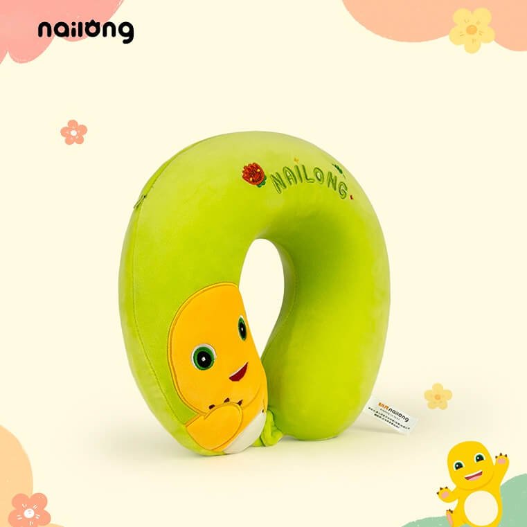 Logell Official NaiLong U - Shaped Memory Foam Travel Neck Pillow – 11.8" × 11.8" × 3.9" (30×30×10cm) - Logell