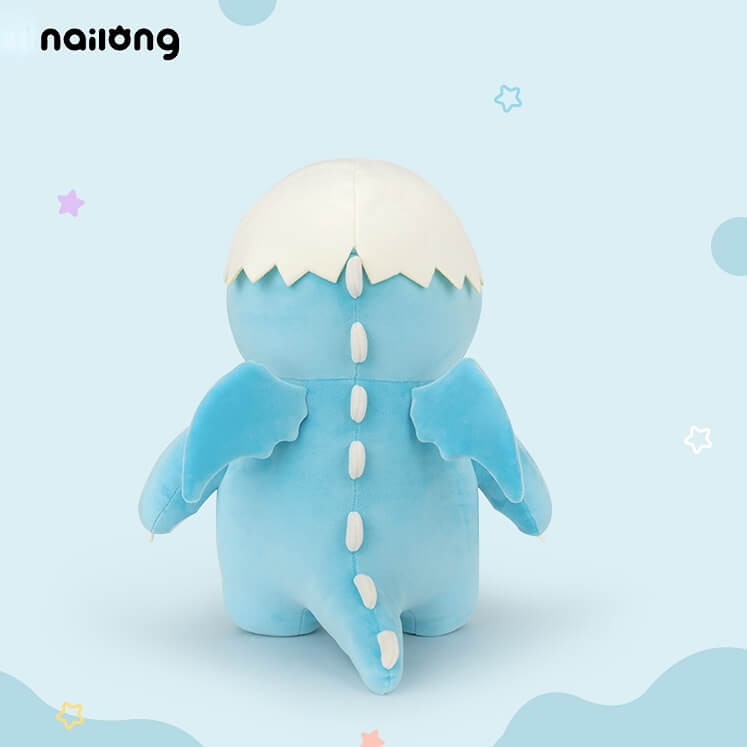Logell BOOMBOOM NAILONG Plush Dino Toy 11.8''/22.8'' - Blue Eggshell Logell BOOMBOOM NAILONG Plush Dino Toy 11.8''/22.8'' - Blue Eggshell