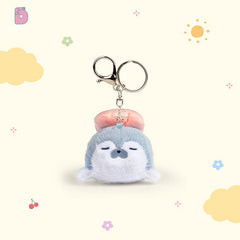 🎐 Logell Plush Sushi Otter Keychain – 4.3" Plush Charm for Bags & Gifts (1pc / 3pc Gift Box) - Logell