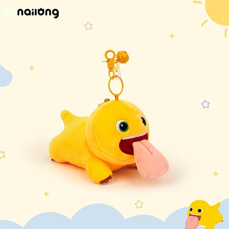 Logell LICKY NAILONG – Mini Keychain, 9" & 13.8" Kissing Dino Plush - Logell