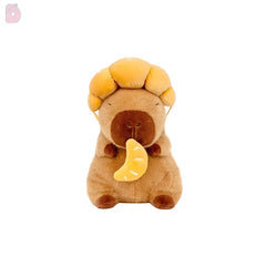 Logell Capybara Croissant Queen Plush – 8.7in & 13in Sitting Toy