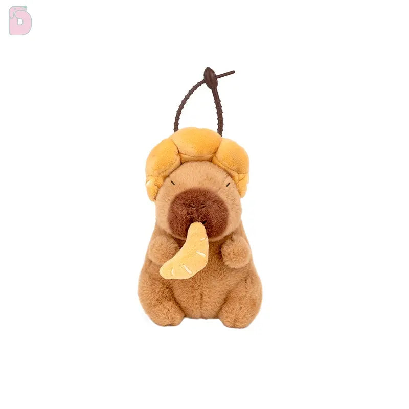 Logell Capybara Croissant Queen Plush – 8.7in & 13in Sitting Toy Logell Capybara Croissant Queen Plush – 8.7in & 13in Sitting Toy