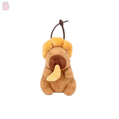 Logell Capybara Croissant Queen Plush – 8.7in & 13in Sitting Toy
