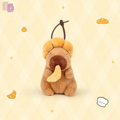 Logell Capybara Croissant Queen Plush – 8.7in & 13in Sitting Toy