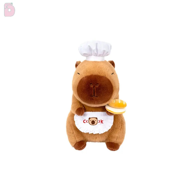 Logell Capybara Plush β Sitting Bread Chef Edition | Original Soft Toy Gift Logell Capybara Plush β Sitting Bread Chef Edition | Original Soft Toy Gift