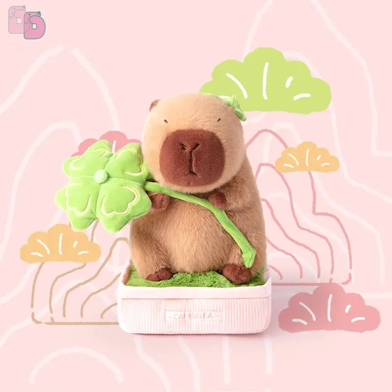 Logell Original Plant Pot Capybara Plush – 11.8" Cute Sitting Toy in 4 Leaf Styles Logell Original Plant Pot Capybara Plush – 11.8" Cute Sitting Toy in 4 Leaf Styles
