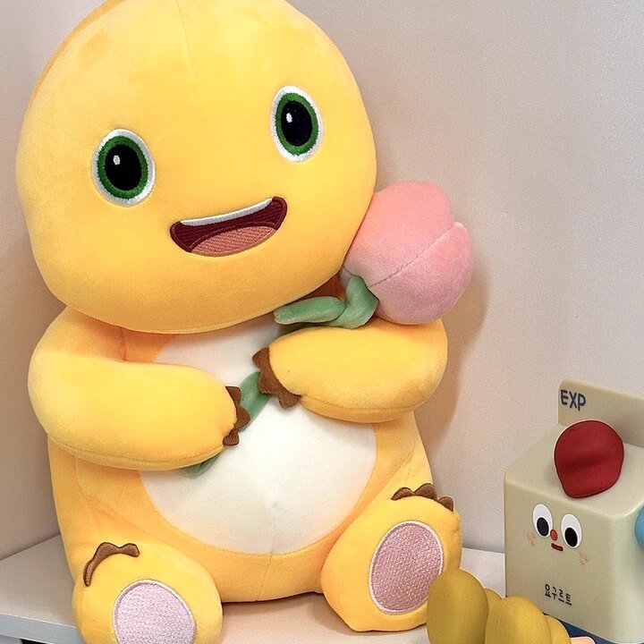 Logell NAILONG Dragon Stuffed Toy – 13.8"/17.7" Cute Plush with Heart or Flowers - Birthday Gift - Logell