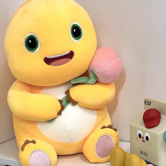 Logell NAILONG Dragon Stuffed Toy – 13.8"/17.7" Cute Plush with Heart or Flowers - Birthday Gift - Logell