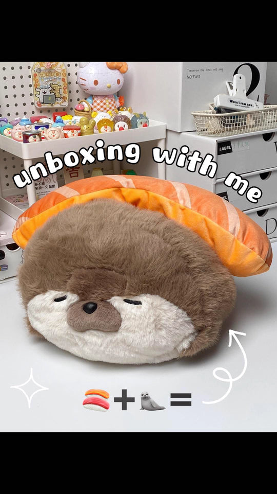 Logell Plush Original Sushi Otter Plush Toy – 15.7" Snuggle Buddy Gift Logell Plush Original Sushi Otter Plush Toy – 15.7" Snuggle Buddy Gift