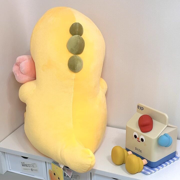 Logell NAILONG Dragon Stuffed Toy – 13.8"/17.7" Cute Plush with Heart or Flowers - Birthday Gift - Logell