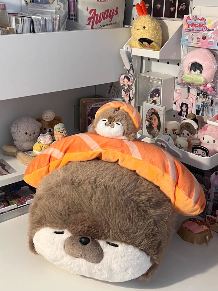 Logell Plush Original Sushi Otter Plush Toy – 15.7" Snuggle Buddy Gift - Logell