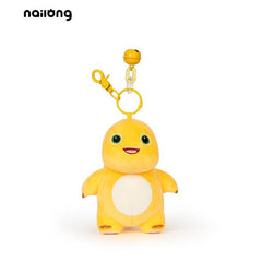 Logell Official NaiLong Plush Keychain 13 cm / 5.1″ – Cute Squeaky Belly Dinosaur Bag Charm, Student Gift, Stress - Relief Fidget Toy - Logell