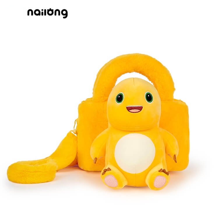 Logell NAILONG Plush Crossbody Bag 9.8"×2.8"×5.5" - Gift for Her - Logell