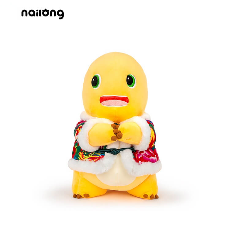 Logell Official NAILONG Floral Cotton-Jacket Plush — 35 cm (13.8") Chinese New Year Dragon Doll Gift for Kids Logell Official NAILONG Floral Cotton-Jacket Plush — 35 cm (13.8") Chinese New Year Dragon Doll Gift for Kids