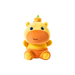 Logell x Capybara Lulu – Orange Plush Holder 10cm / 3.9"