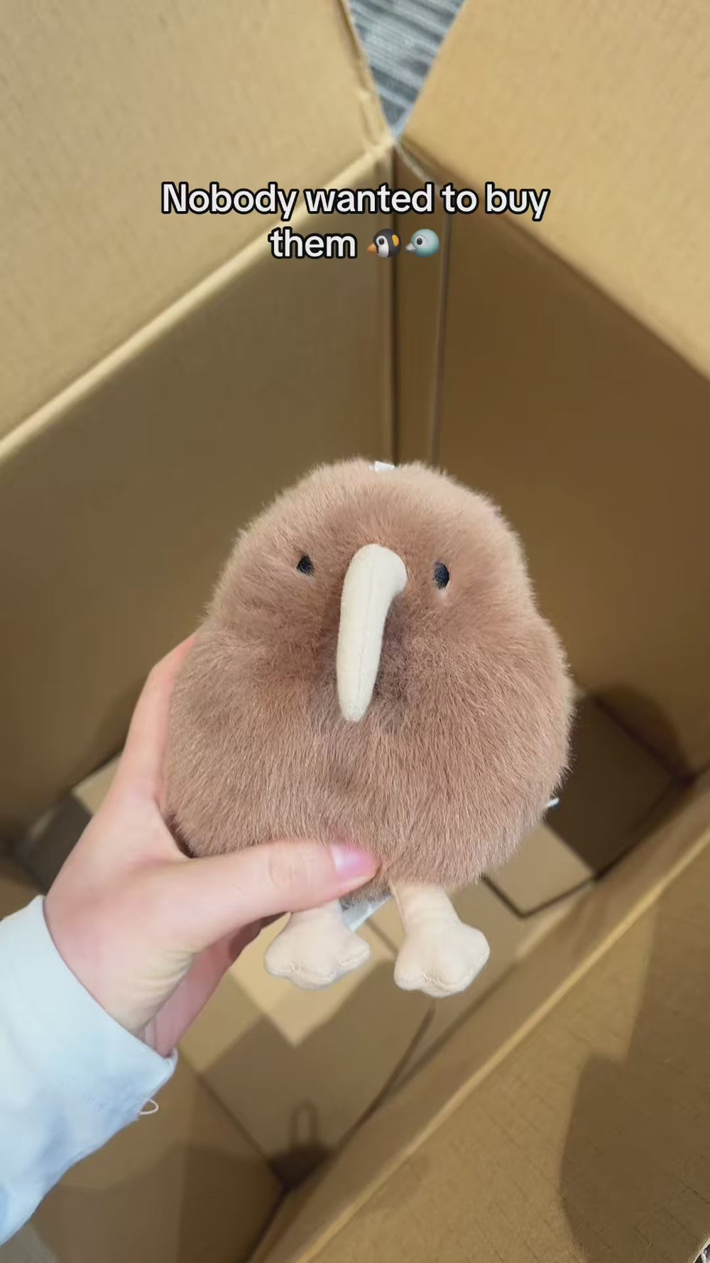 Logell Plush Original Kiwi Bird Plush Toy – Soft & Realistic Stuffed Animal in 4 Sizes - Logell