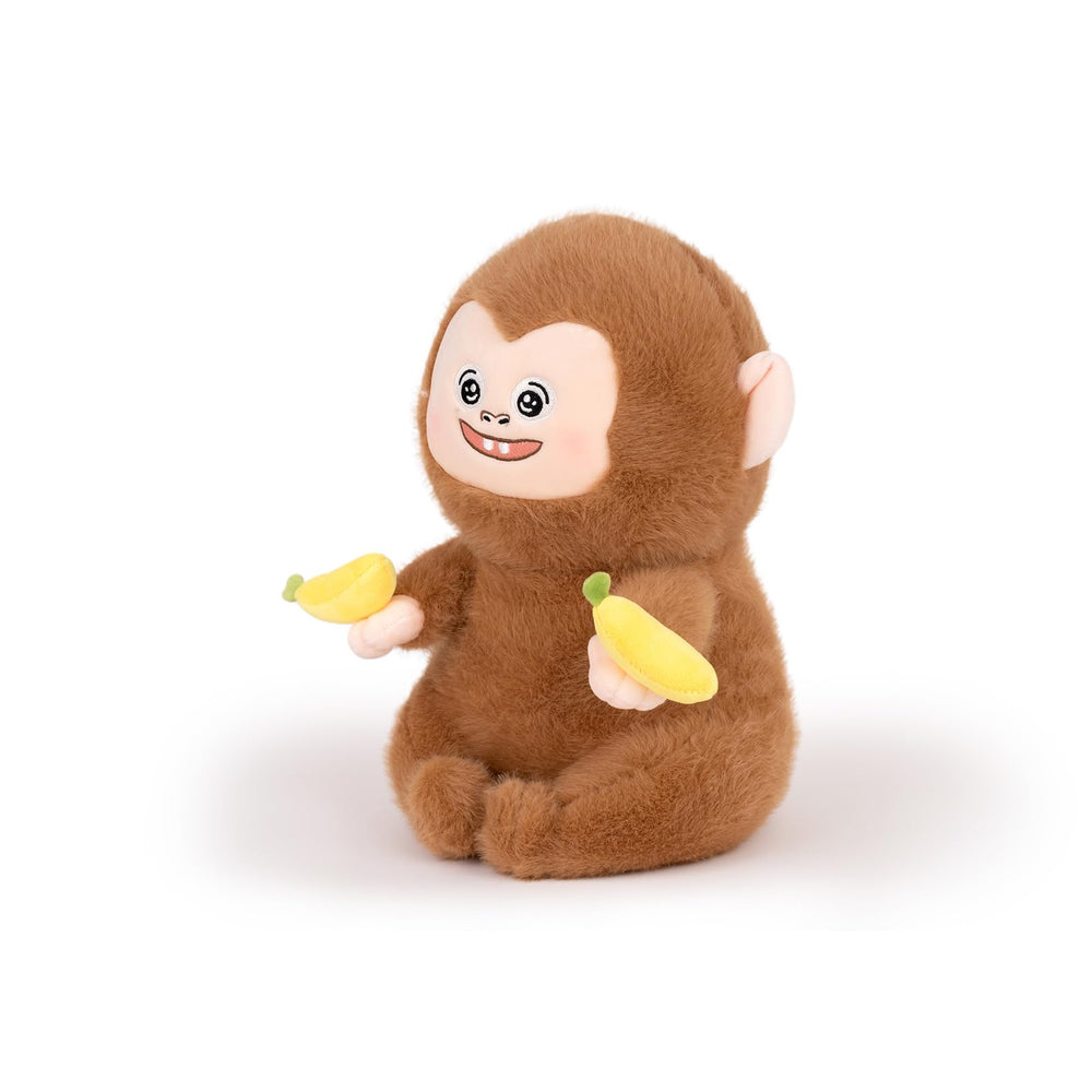 Logell PlushCute Monkey Plush – 10.5" Soft Stuffed Animal with Banana for Kids - Logell