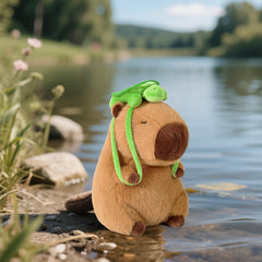 🐾 Logell Capybara Plush – 9" & 13" Kawaii Soft Stuffed Animal with Turtle Backpack | Perfect Gift for Kids, Boys, Girls & Adults