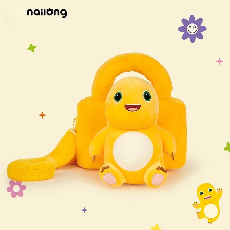 Logell NAILONG Plush Crossbody Bag 9.8"×2.8"×5.5" - Gift for Her - Logell