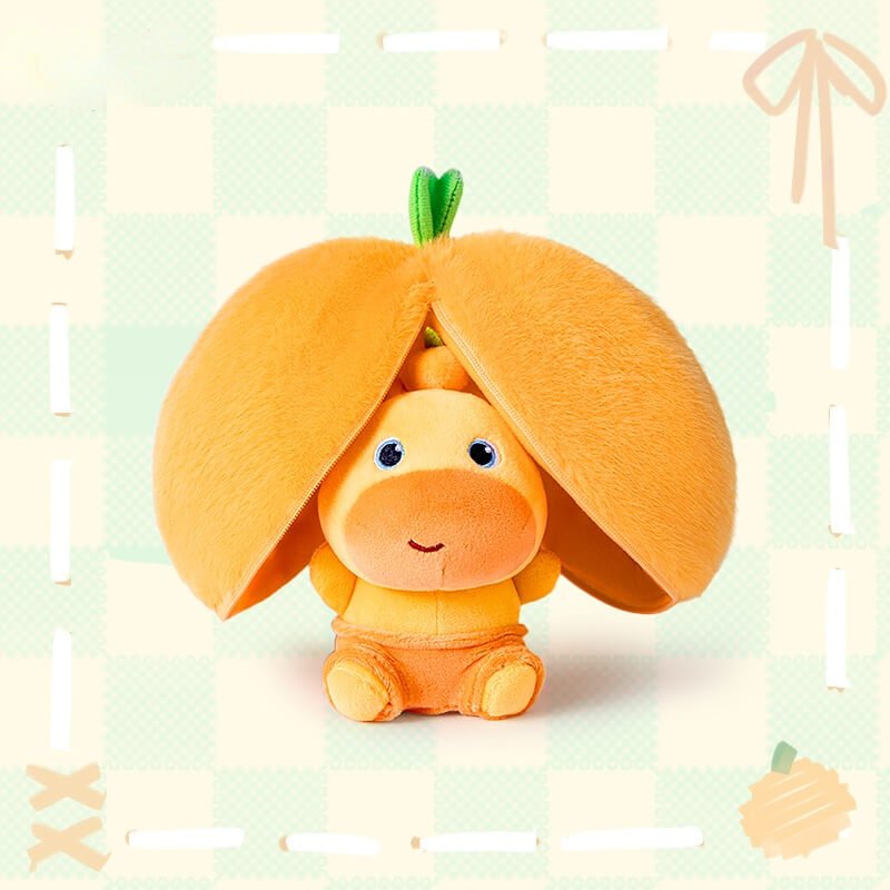 Logell x Capybara Lulu – Orange Plush Holder 10cm / 3.9" - Logell