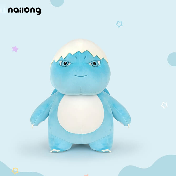 Logell BOOMBOOM NAILONG Plush Dino Toy 11.8''/22.8'' - Blue Eggshell - Logell