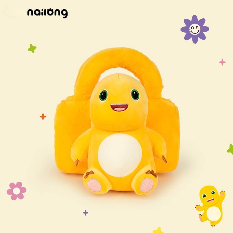 Logell NAILONG Plush Crossbody Bag 9.8"×2.8"×5.5" - Gift for Her - Logell