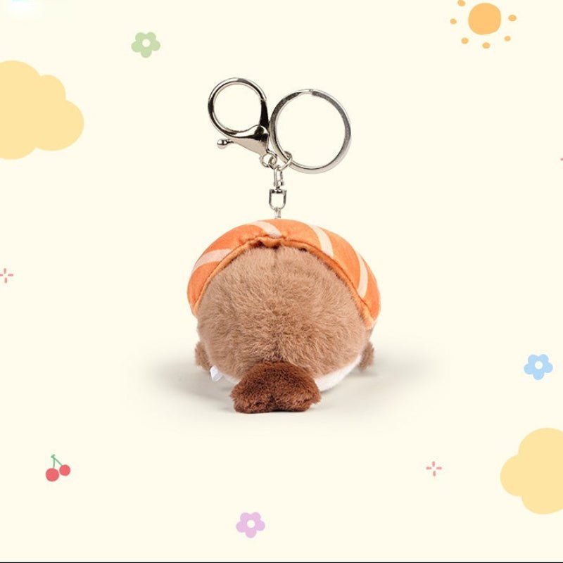 🎐 Logell Plush Sushi Otter Keychain – 4.3" Plush Charm for Bags & Gifts (1pc / 3pc Gift Box) - Logell