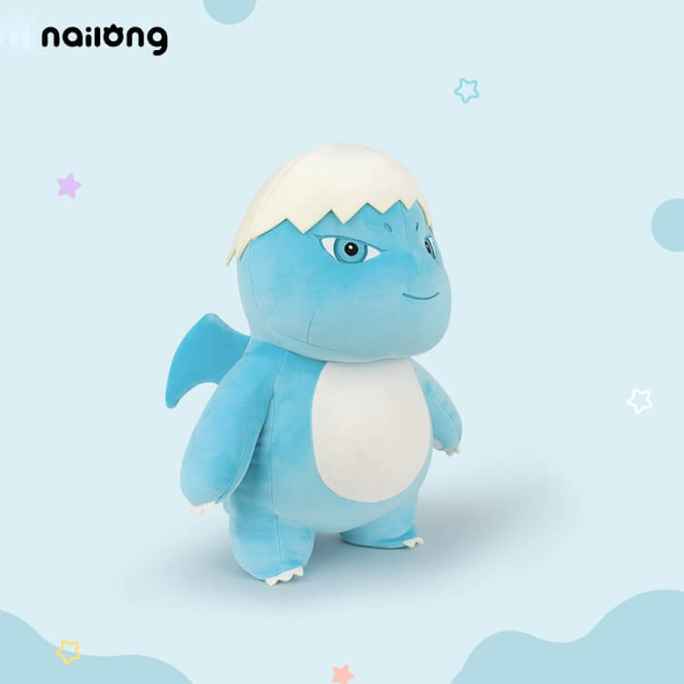 Logell BOOMBOOM NAILONG Plush Dino Toy 11.8''/22.8'' - Blue Eggshell - Logell