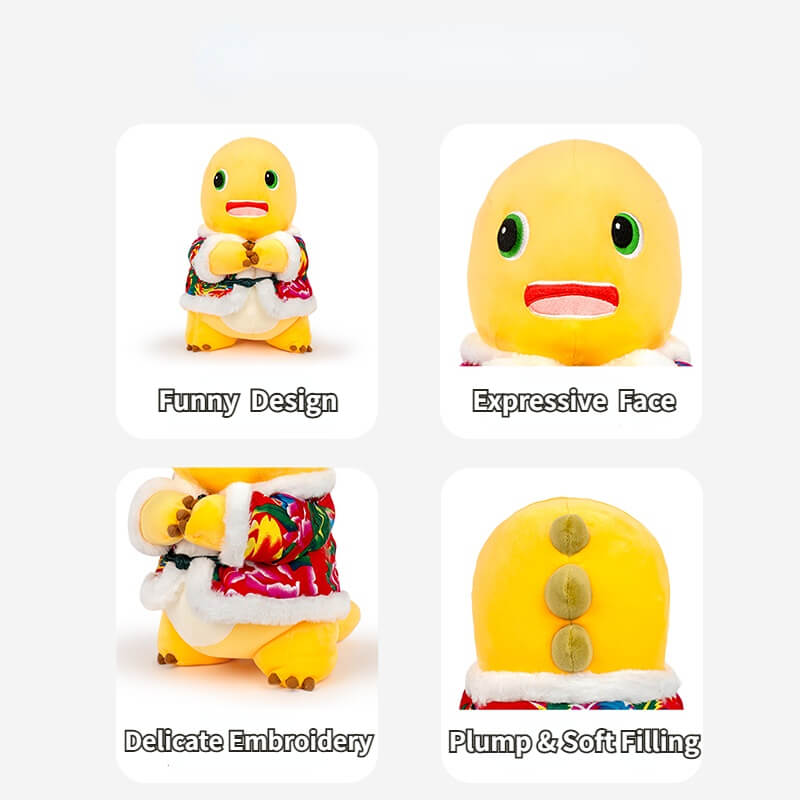 Logell Official NAILONG Floral Cotton - Jacket Plush — 35 cm (13.8") Chinese New Year Dragon Doll Gift for Kids - Logell