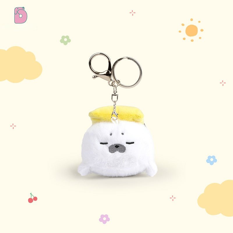 🎐 Logell Plush Sushi Otter Keychain – 4.3" Plush Charm for Bags & Gifts (1pc / 3pc Gift Box) - Logell
