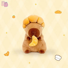 Logell Capybara Croissant Queen Plush – 8.7in & 13in Sitting Toy