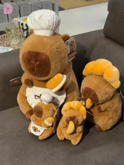 Logell Capybara Plush – Sitting Bread Chef Edition | Original Soft Toy Gift