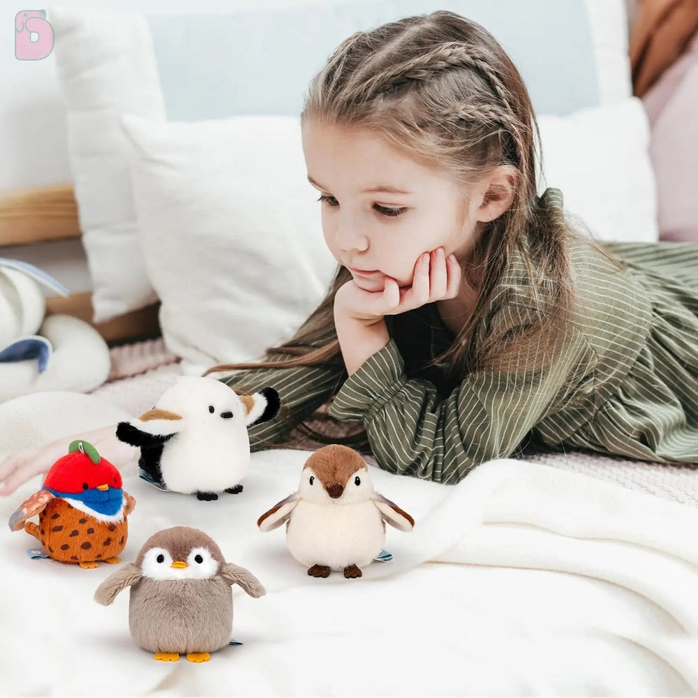 Logell Plush Mini Penguin Plush – Cute Stuffed Animal & Bag Pendant Toy Gift for Kids - Logell