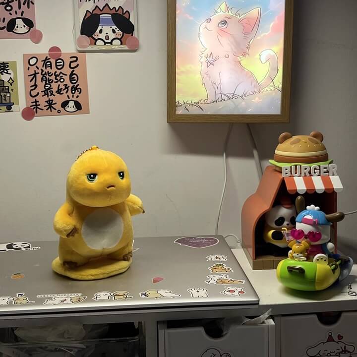 Logell NAILONG Cute Baby Dragon Plush Keychain 4.7" Magnetic Gift - Logell