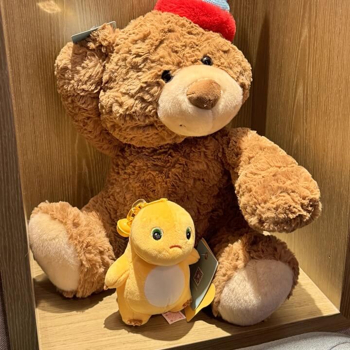 Logell Official NaiLong Plush Keychain 13 cm / 5.1″ – Cute Squeaky Belly Dinosaur Bag Charm, Student Gift, Stress - Relief Fidget Toy - Logell